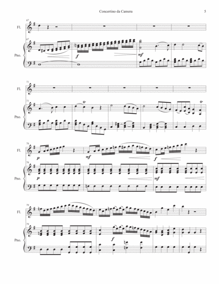Concertino da Camera by Antonio Salieri for flute/oboe and piano accompaniment
