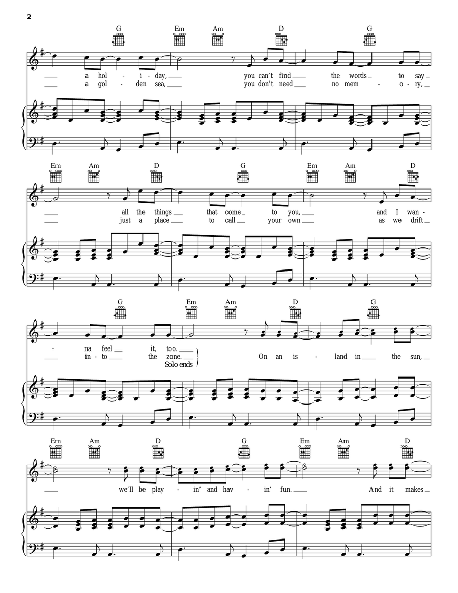 Island In The Sun Island In The Sun Acoustic Guitar scores gallery preview page 2