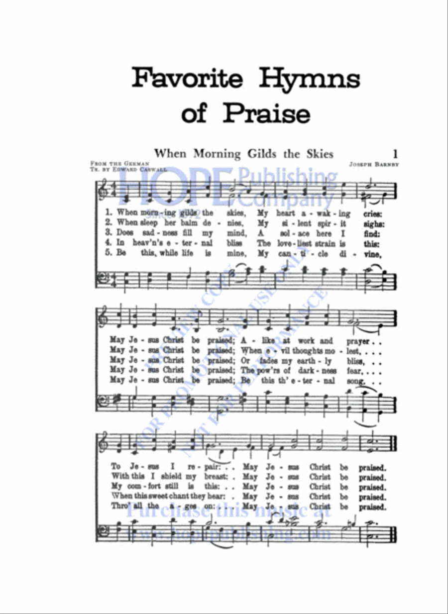 Favorite Hymns of Praise