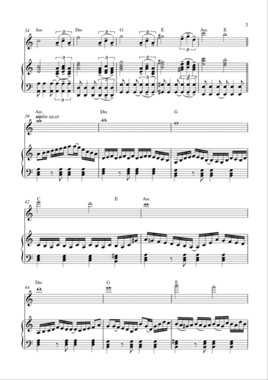 Smokey Serenade - Violin Solo with Piano Accompaniment Violin Solo scores gallery preview page 3