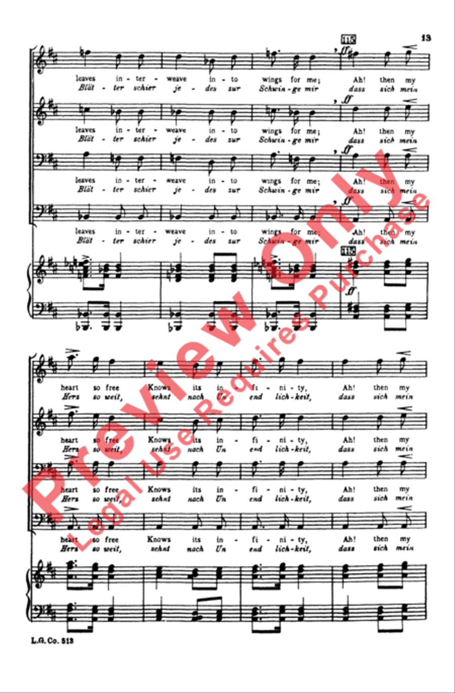 Widerspruch Men's Choir scores gallery preview page 12