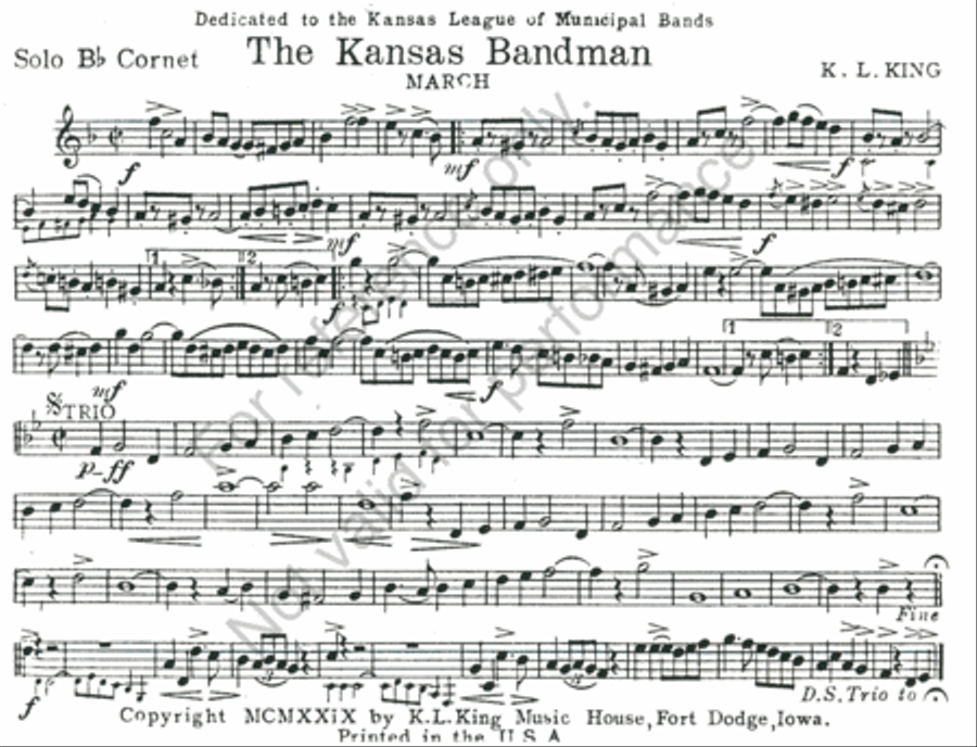 The Kansas Bandman Set of Parts scores gallery preview page 2