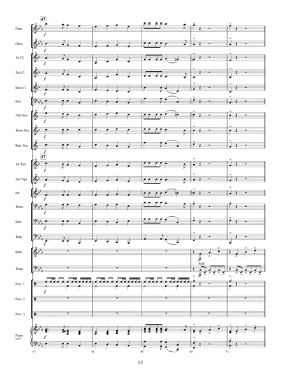 The Twelve Songs of Christmas Concert Band scores gallery preview page 12