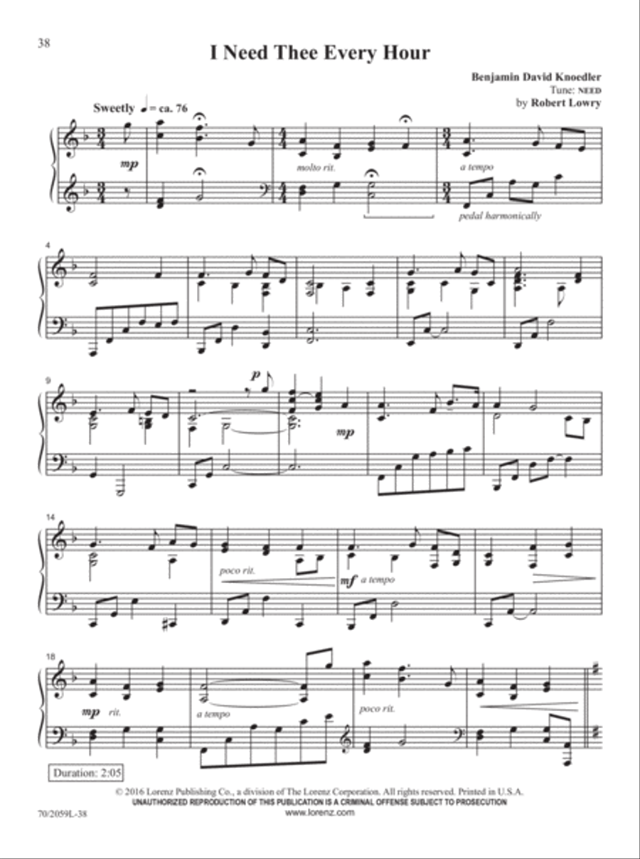 The Church Pianist's Library, Vol. 21 Piano Solo scores gallery preview page 22