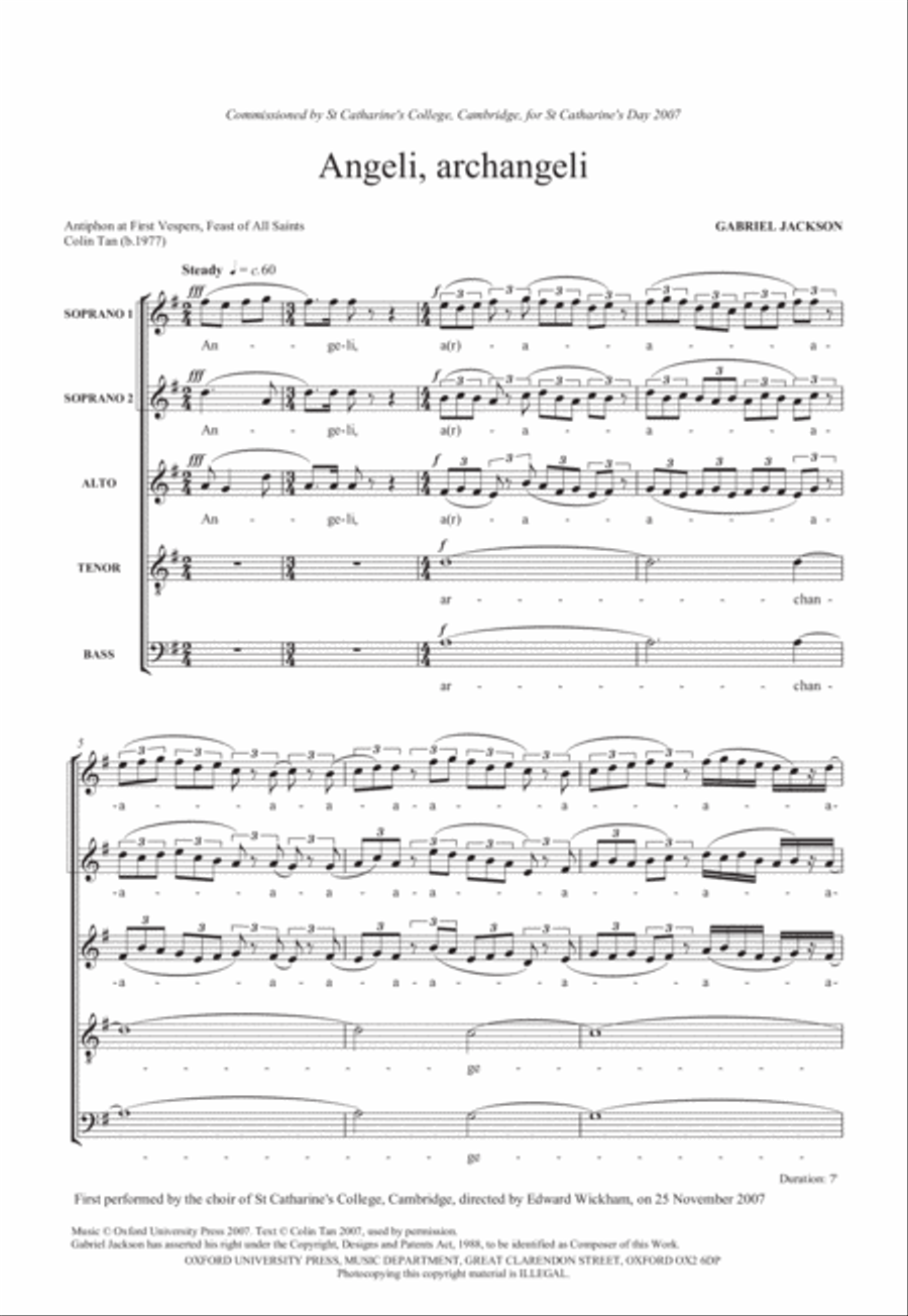 Angeli, archangeli Angeli, archangeli SSATB scores gallery preview page 3