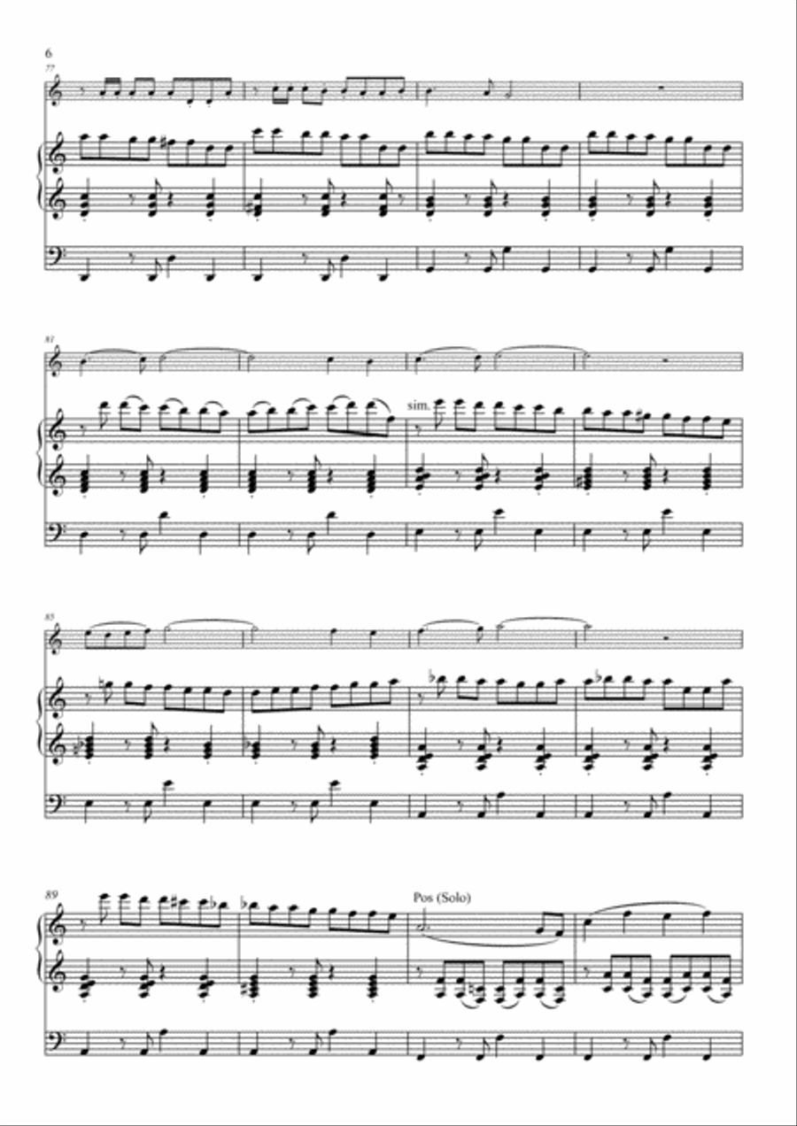 Echoes of Joy for trumpet & organ Trumpet Duet scores gallery preview page 6