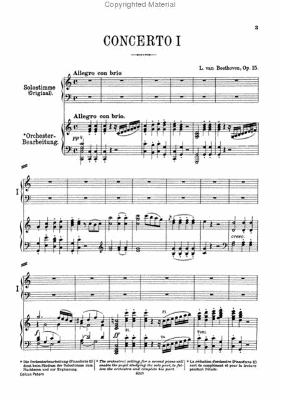 Piano Concerto No.1 Piano Solo scores gallery preview page 3