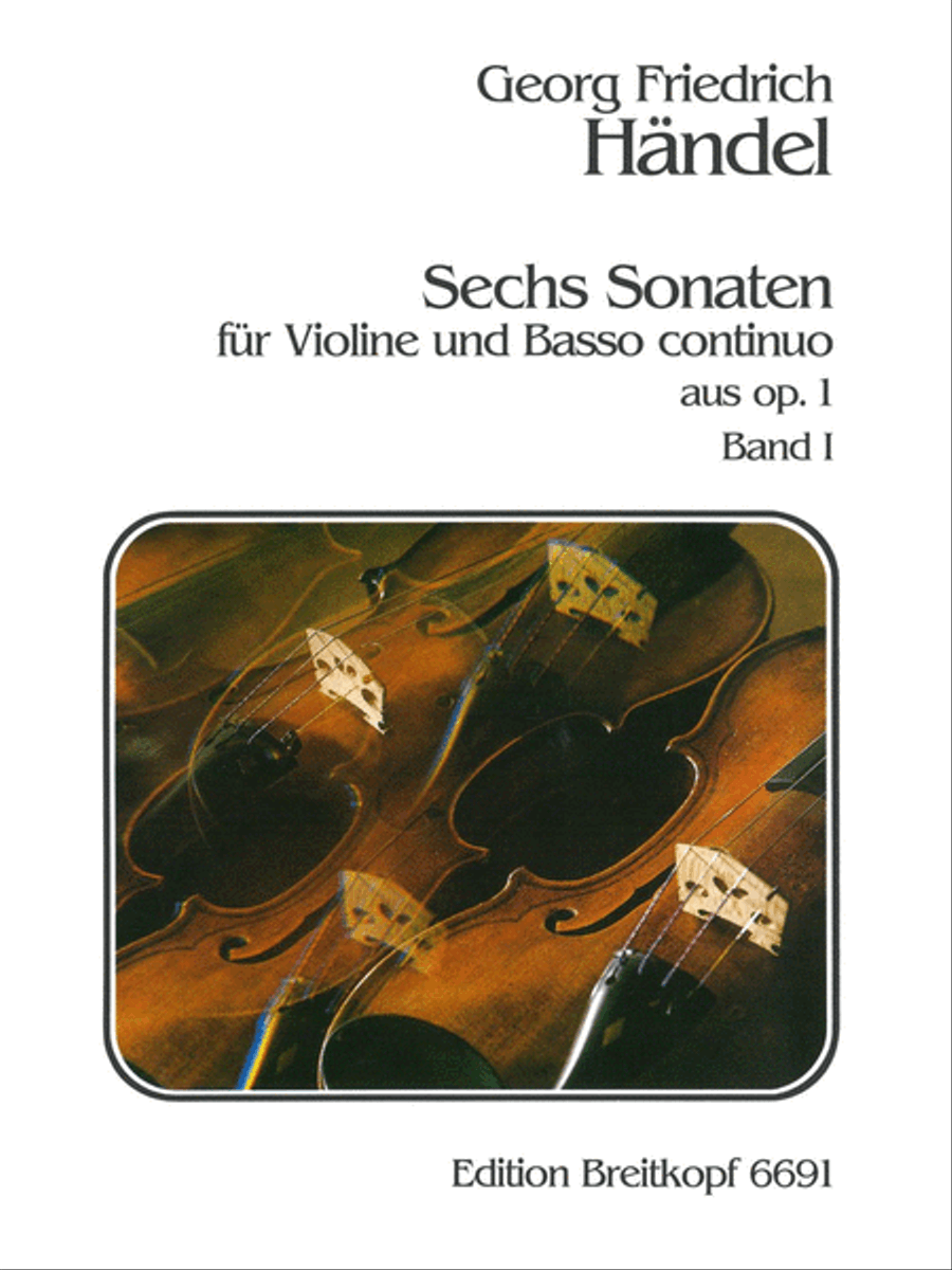6 Sonatas Op. 1 Violin Solo - Sheet Music