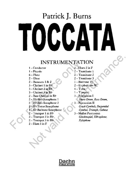 Toccata image number null