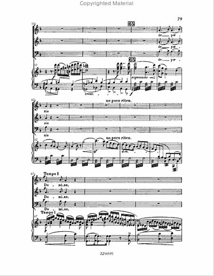 Grande Messe du Morts, H 75 Choir scores gallery preview page 79