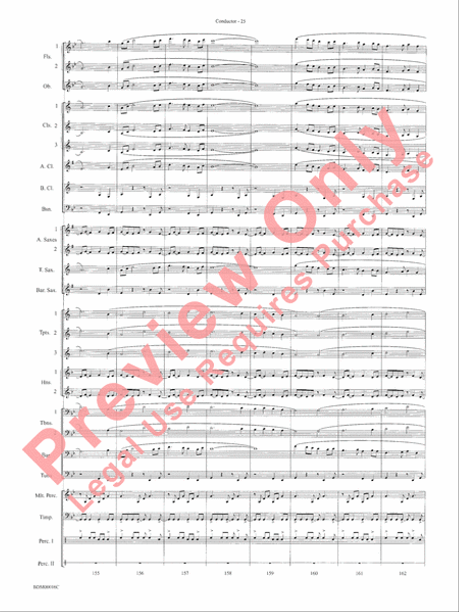 To Challenge the Sky and Heavens Above Concert Band scores gallery preview page 28