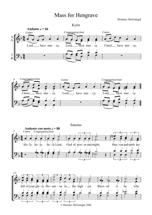 Mass For Hengrave (SATB)
