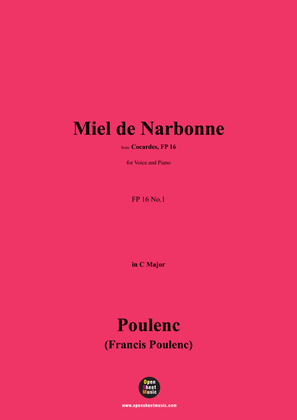 Poulenc-Miel de Narbonne(1920),in C Major,FP 16 No.1