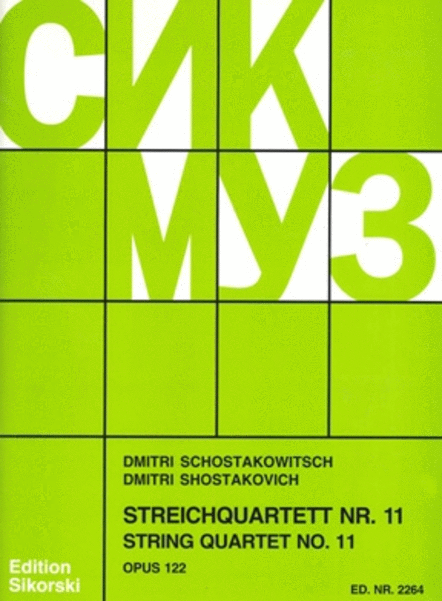 Dmitri Shostakovich: String Quartet No. 11, Op. 122