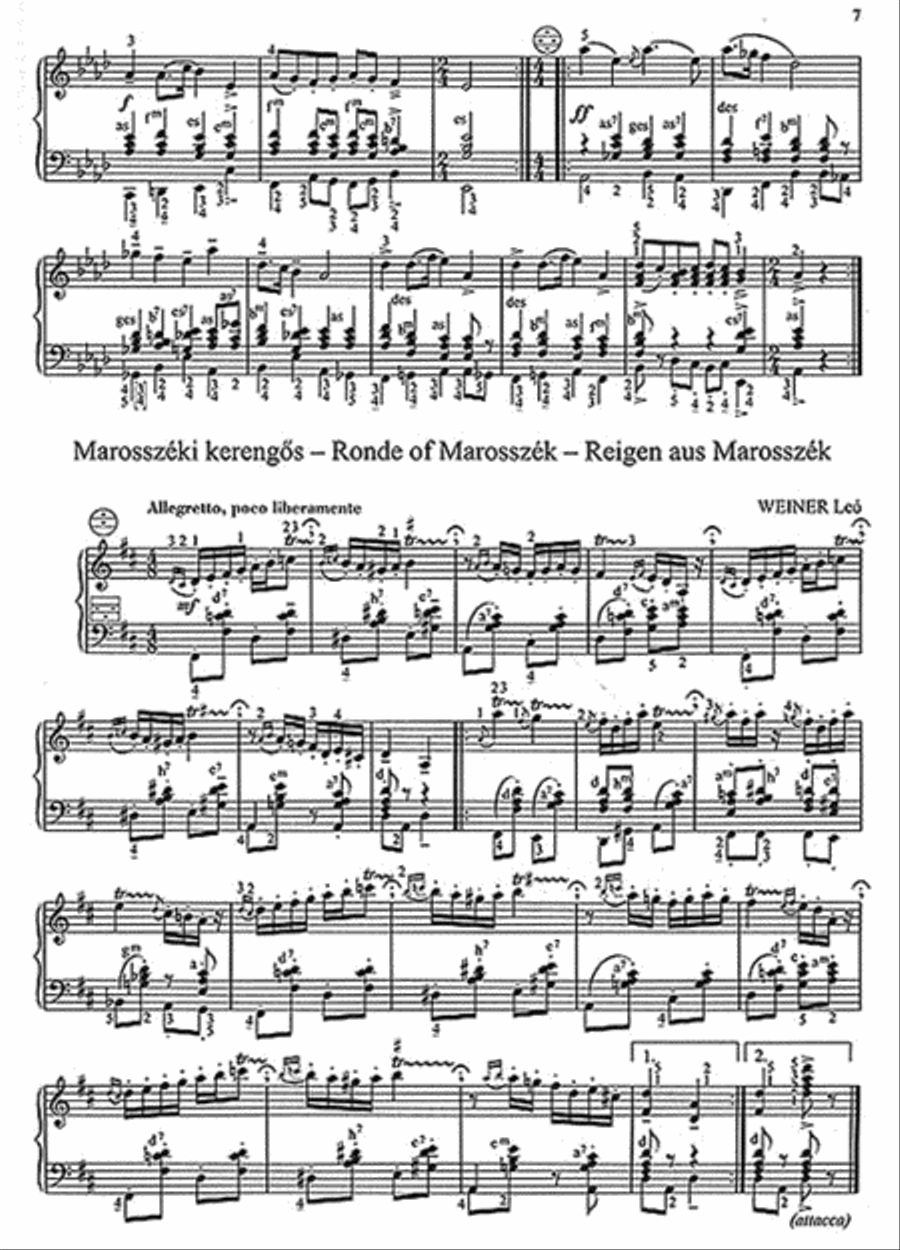Hungarian Music for Accordion Accordion scores gallery preview page 6