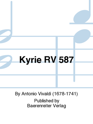 Book cover for Kyrie RV 587