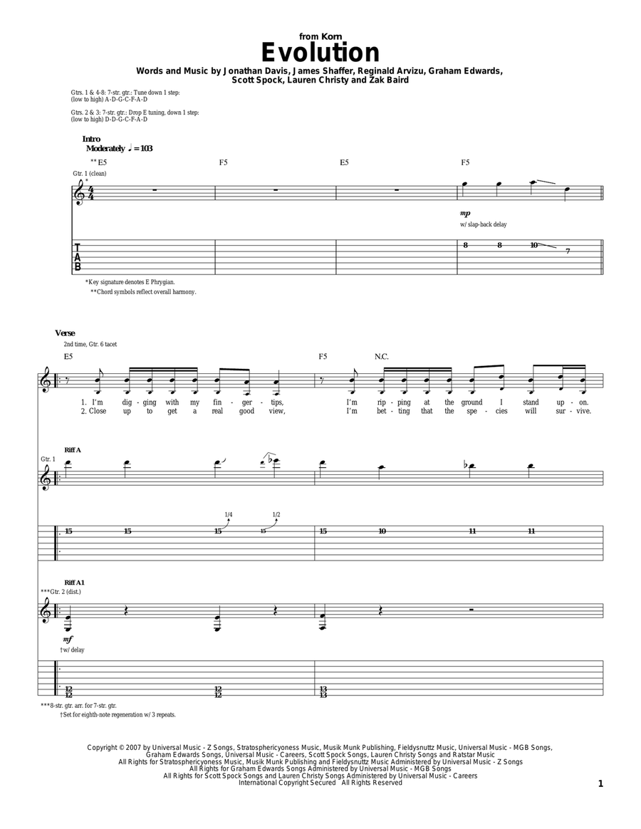 Evolution Acoustic Guitar scores gallery preview page 1