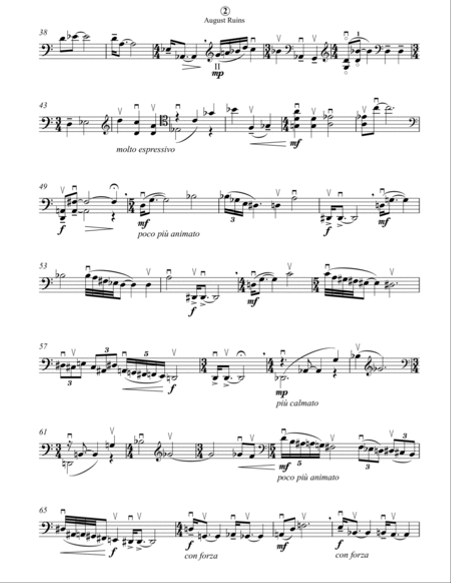 August Ruins August Ruins Cello Solo scores gallery preview page 2