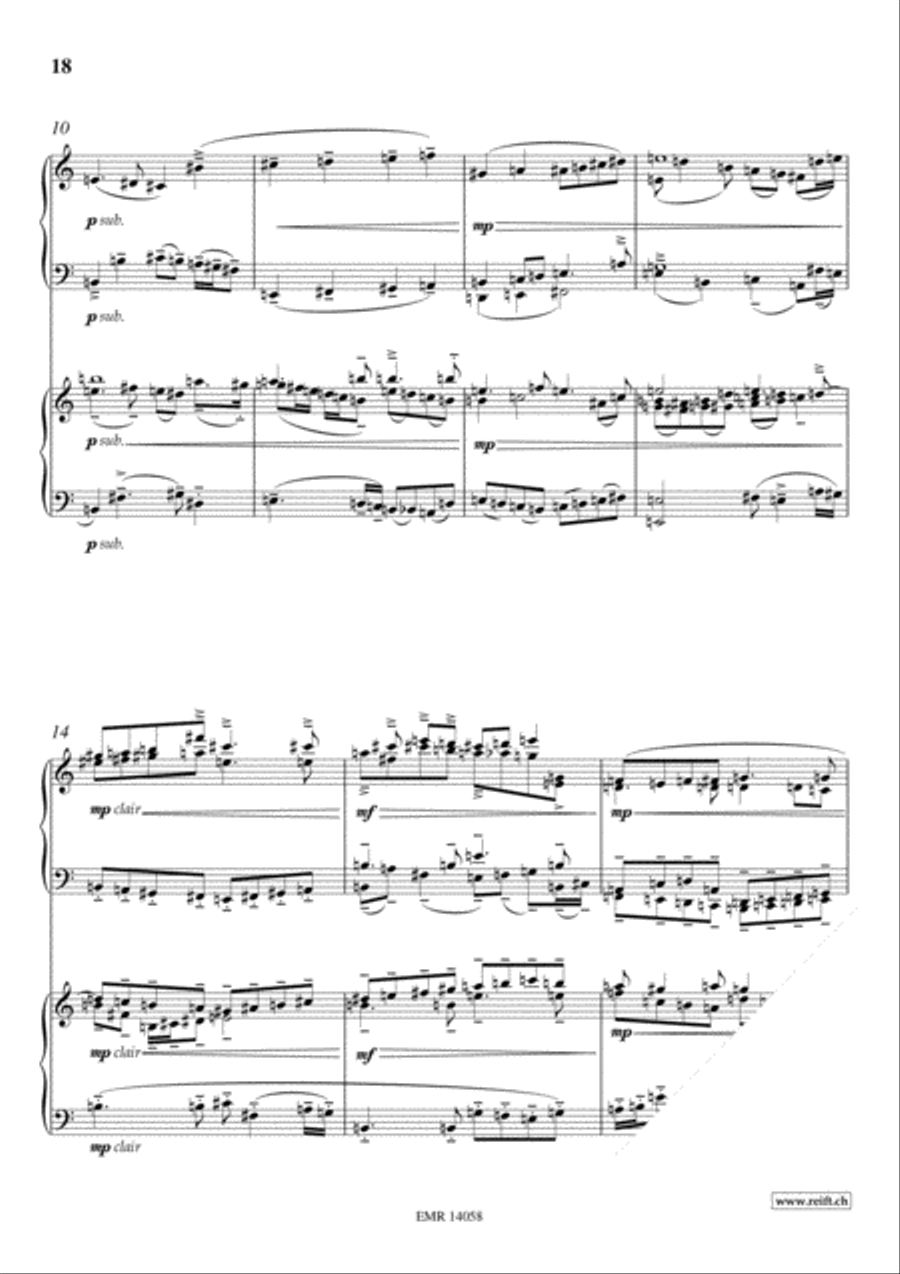 Fantasia Fantasia Piano Duet scores gallery preview page 6
