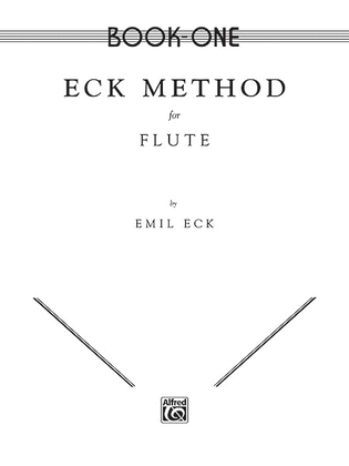 Book cover for Eck Flute Method, Book 1