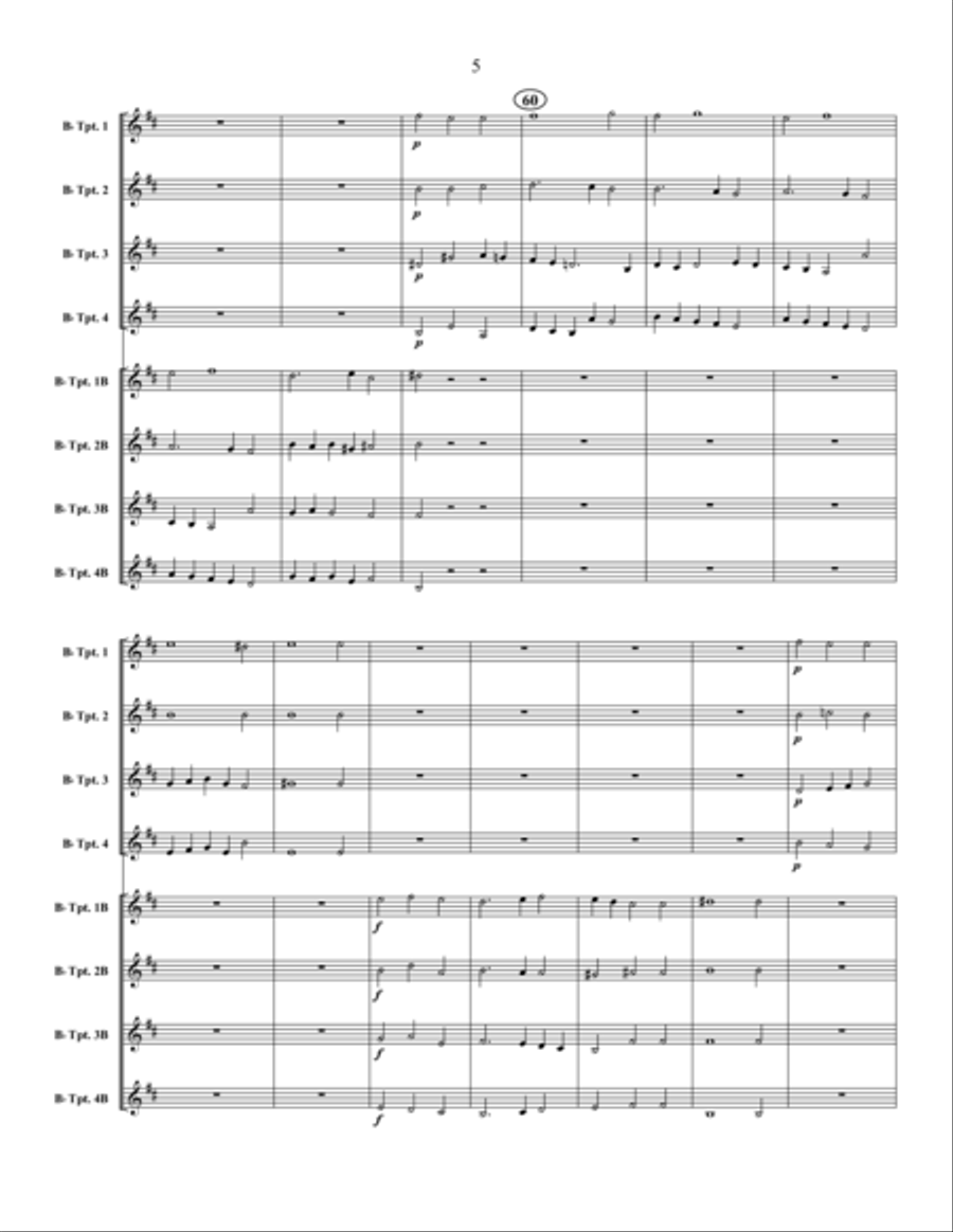 Sinfonia La Padovana Trumpet scores gallery preview page 6