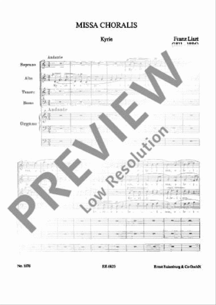 Missa choralis Missa choralis 4-Part scores gallery preview page 4