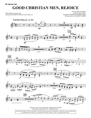 Good Christian Men, Rejoice (from A Symphony Of Carols) - Bb Clarinet 1,2