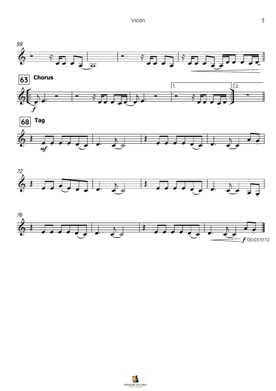 Can't Stop The Feeling! Violin Solo scores gallery preview page 4