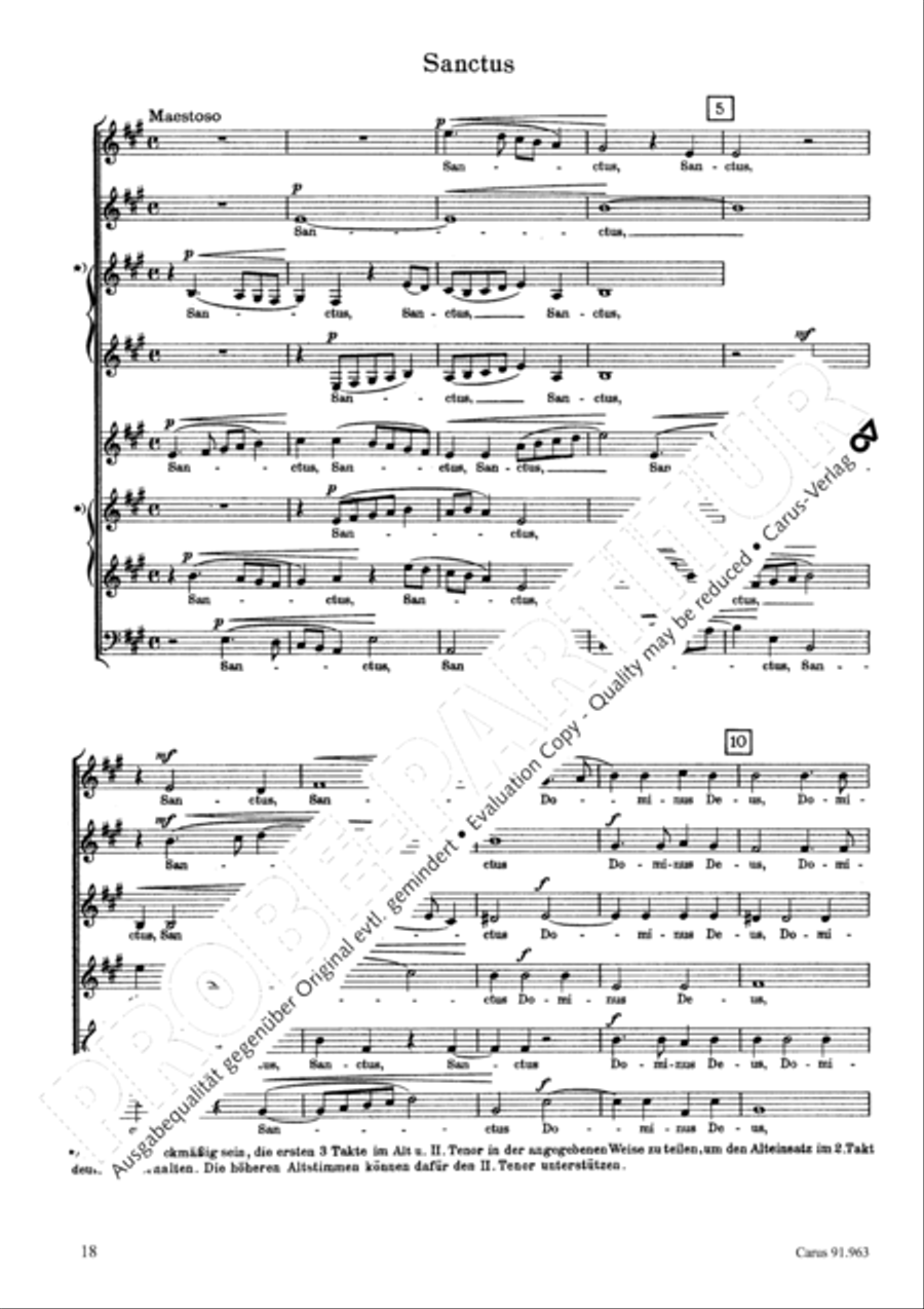 Missa Ecce nunc benedicite Choir scores gallery preview page 21