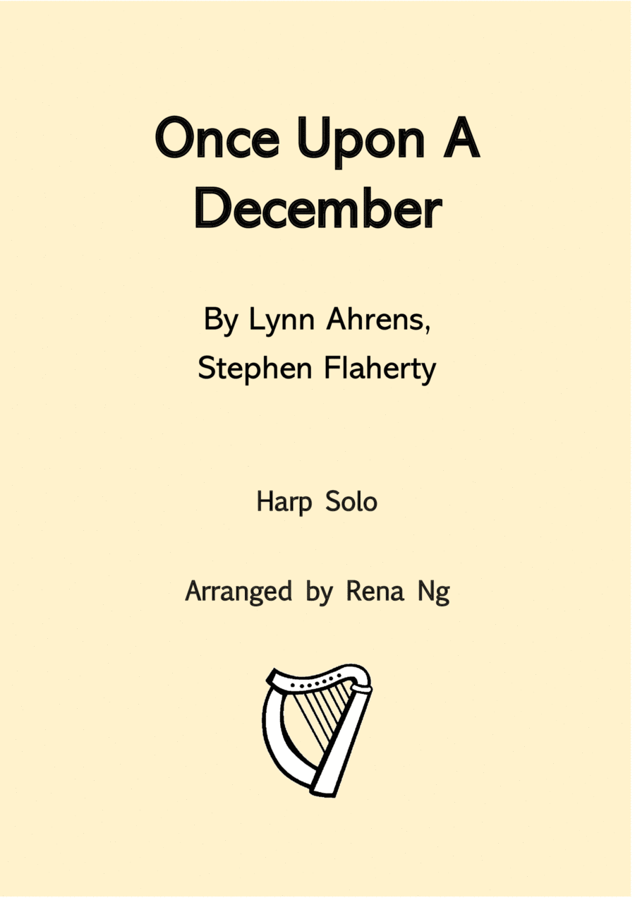 Once Upon A December Harp scores gallery preview page 1