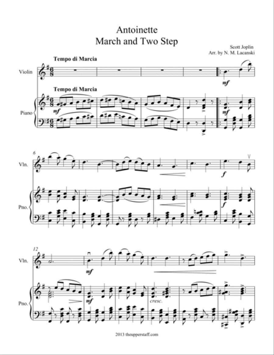 Antoinette (Easy) Violin Solo scores gallery preview page 3