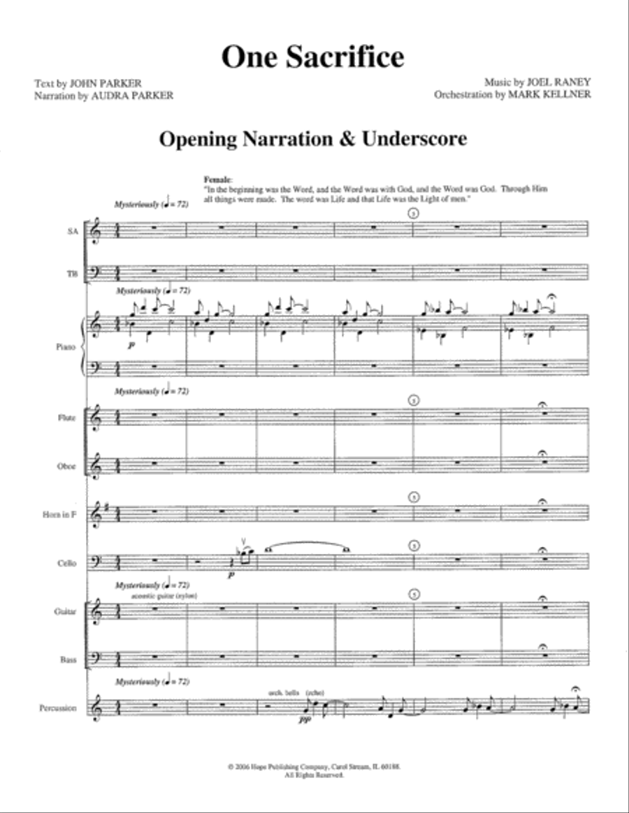 One Sacrifice One Sacrifice Orchestra scores gallery preview page 3