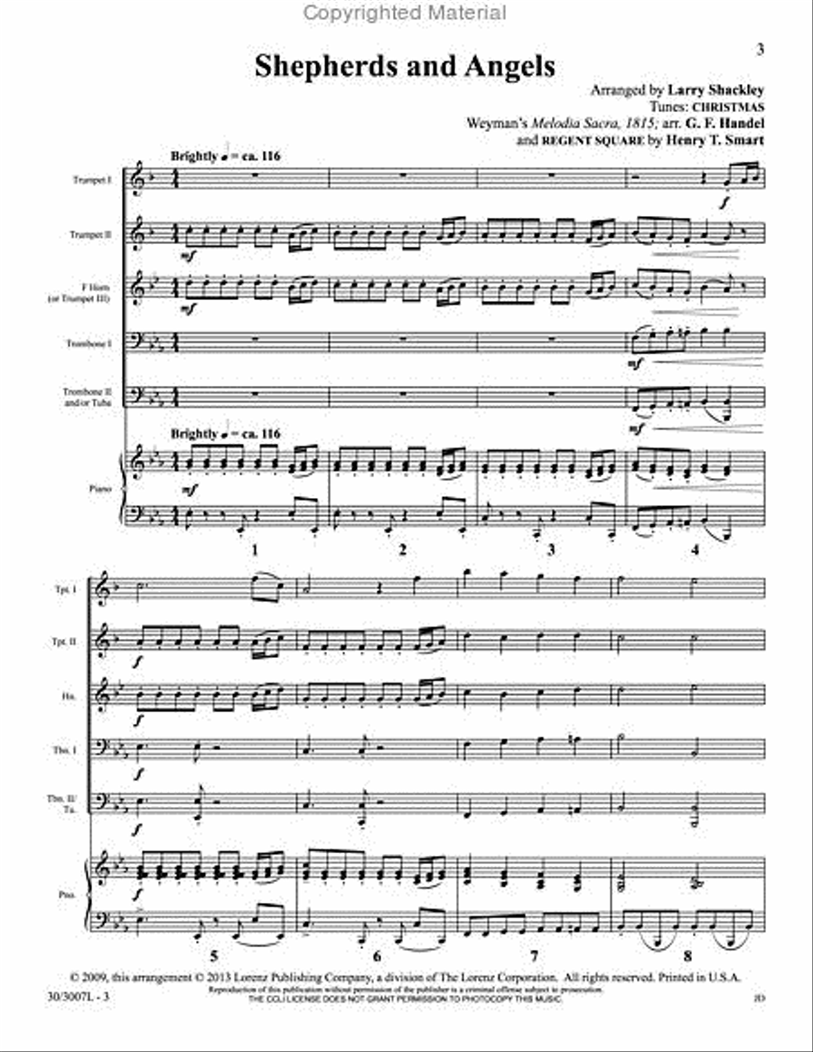 Shepherds and Angels Brass Ensemble scores gallery preview page 2
