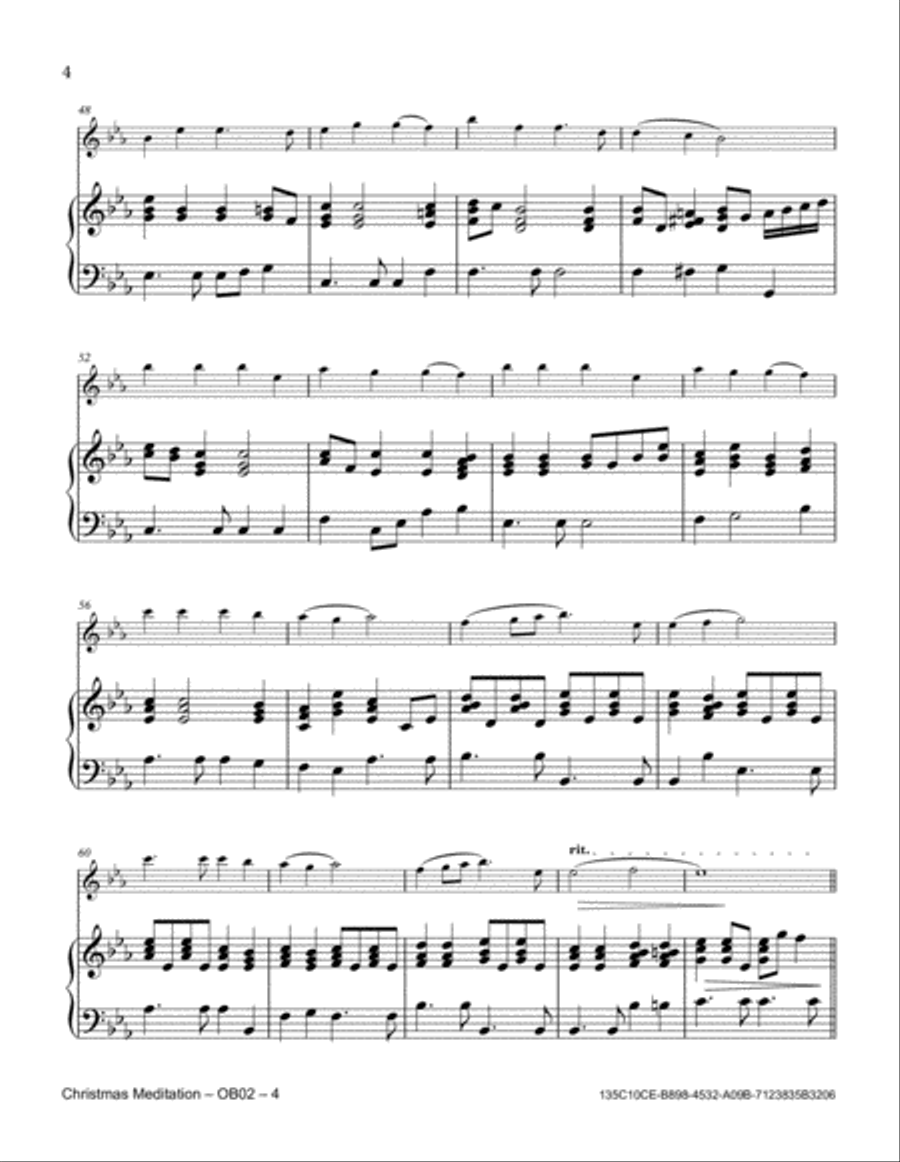 Christmas Meditation Christmas Meditation Piano scores gallery preview page 4