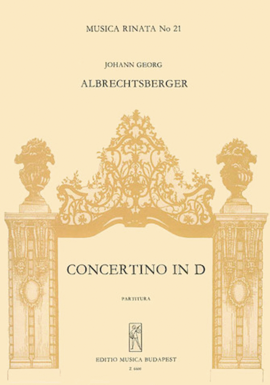 Concertino in D (1769) for Trombula (Flauto), Madora (Chitarra) & Archi Orchestra scores gallery preview page 1