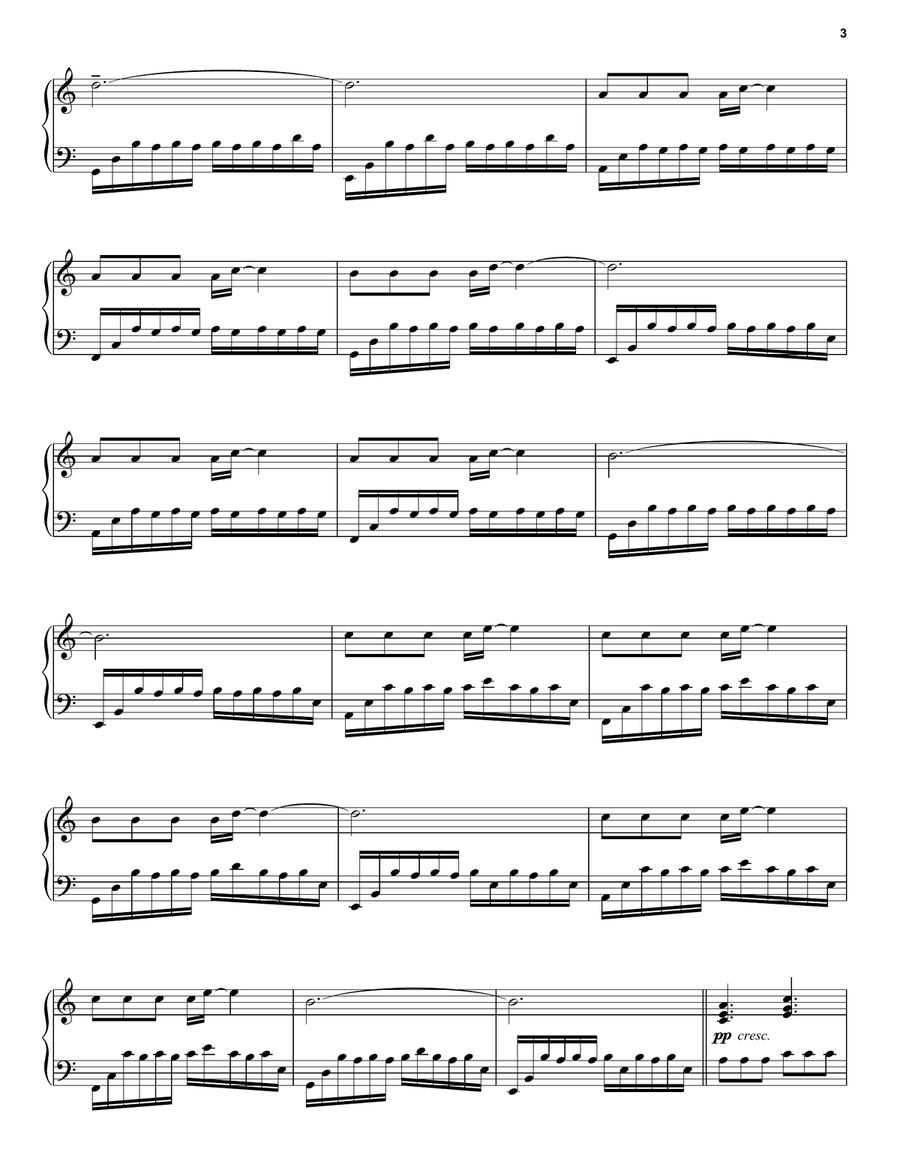 Divenire Piano Solo scores gallery preview page 3