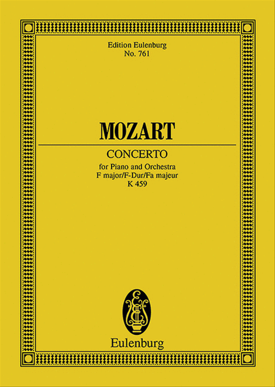 Piano Concerto No. 19, K. 459 Orchestra scores gallery preview page 1
