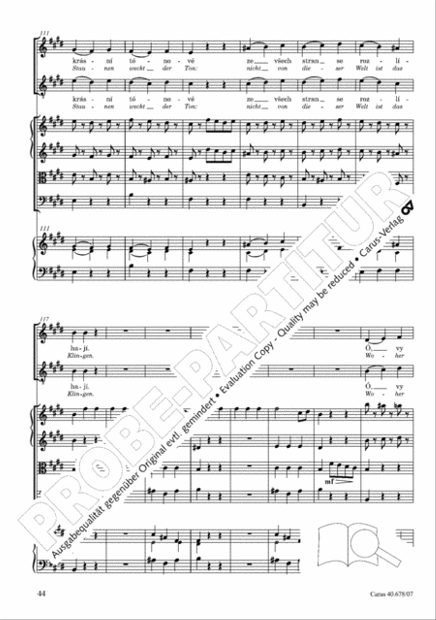 Missa pastoralis bohemica 4-Part scores gallery preview page 57