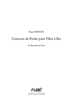 Concerto de Poche pour Flute a Bec