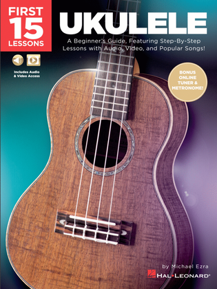 Book cover for First 15 Lessons – Ukulele