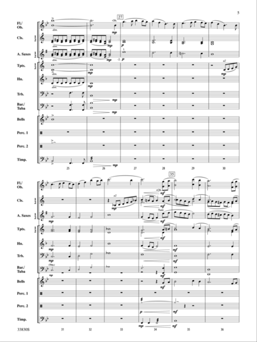 Glen Crossing Concert Band scores gallery preview page 5
