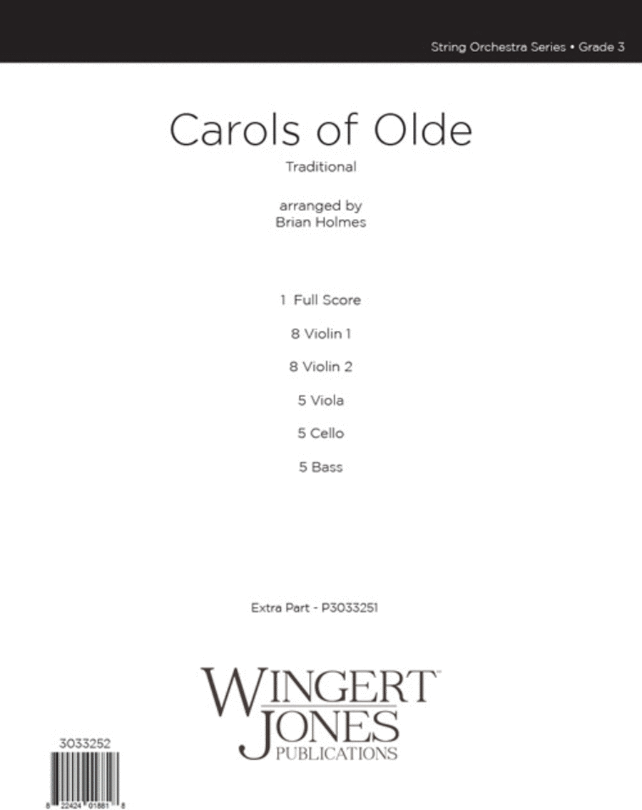 Carols of Olde (Score) String Orchestra scores gallery preview page 1