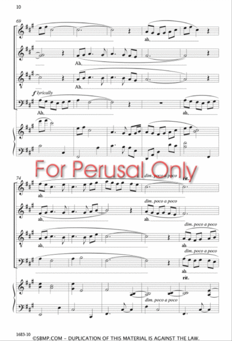 The Soul of a Tree - SATB 4-Part scores gallery preview page 9