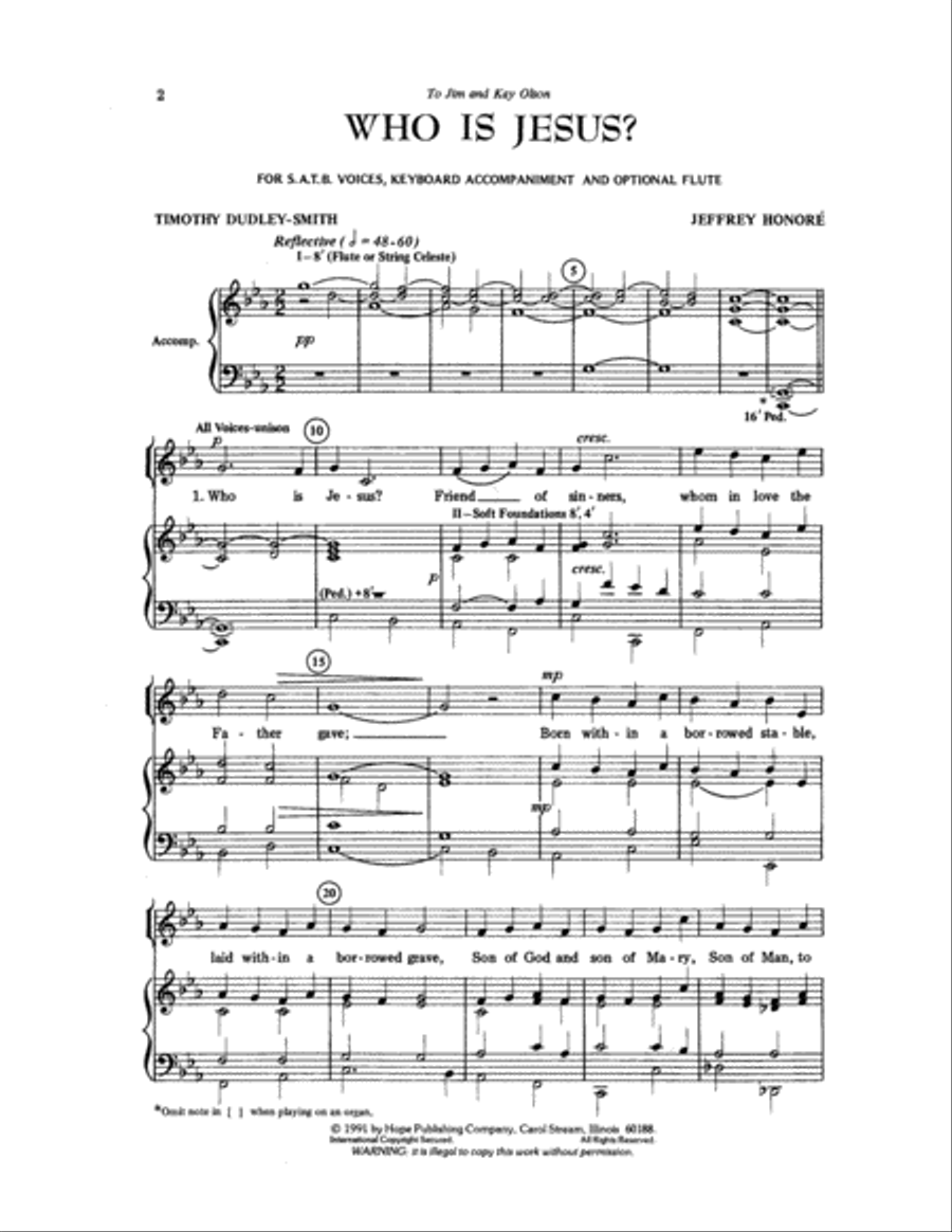 Who Is Jesus? Who Is Jesus? 4-Part scores gallery preview page 2