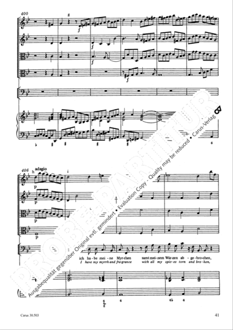 My beloved, you are fair (Meine Freundin, du bist schon) 4-Part scores gallery preview page 44