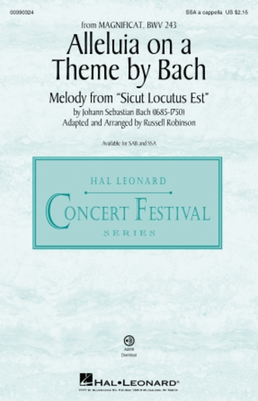 Alleluia on a Theme by Bach (BWV 243) SSA scores gallery preview page 1