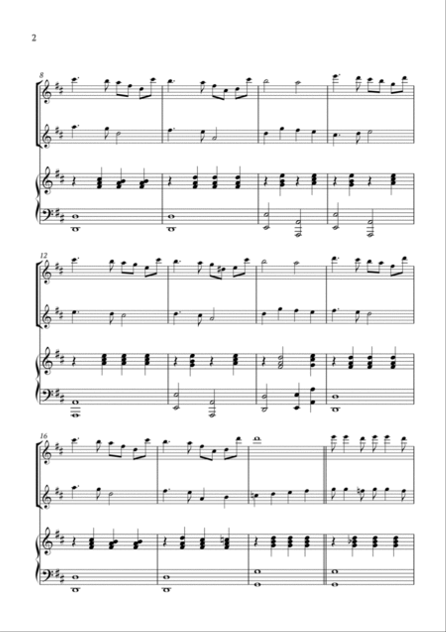 La Vie En Rose Woodwind Duet scores gallery preview page 2