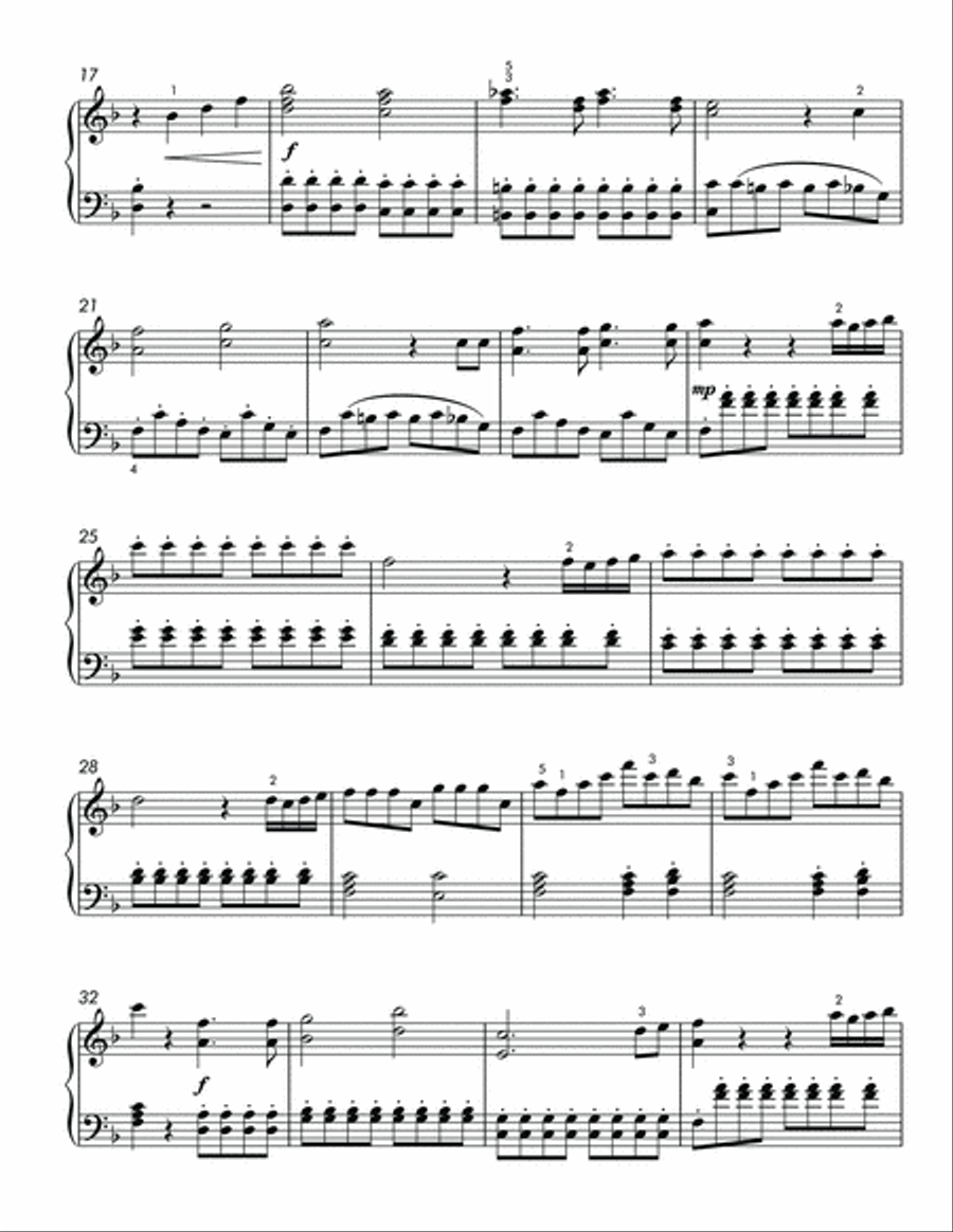 Queen of the Night Aria (Intermediate Piano) Queen of the Night Aria (Intermediate Piano) Piano Solo scores gallery preview page 3