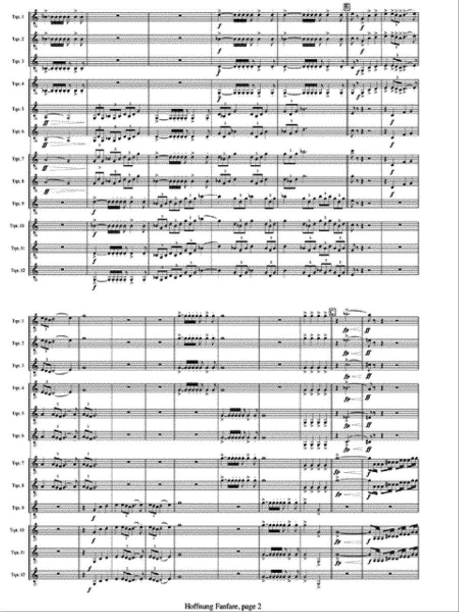 A Hoffnung Fanfare Small Ensemble scores gallery preview page 3