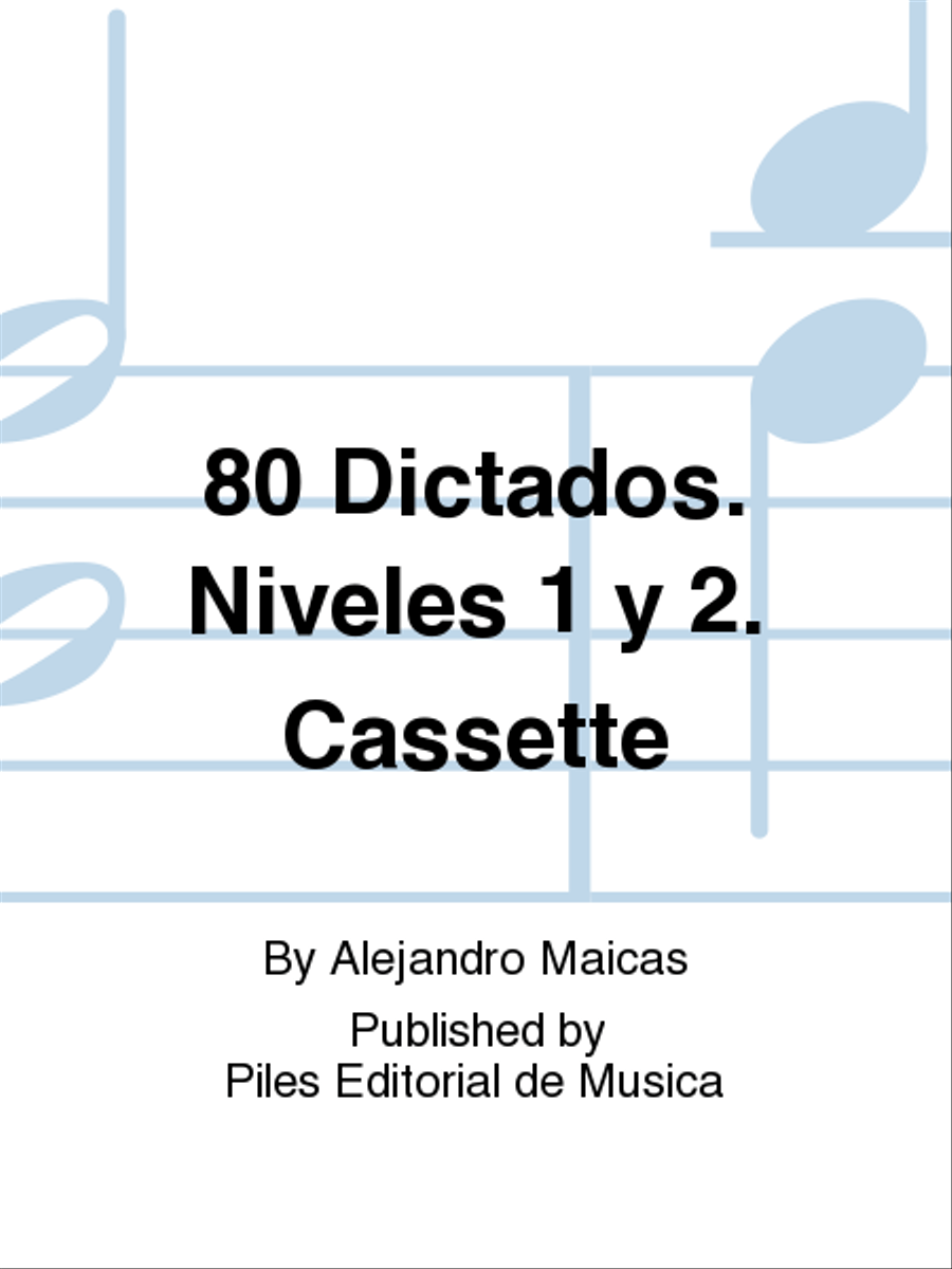 80 Dictados. Niveles 1 y 2. Cassette Cassette scores gallery preview page 1